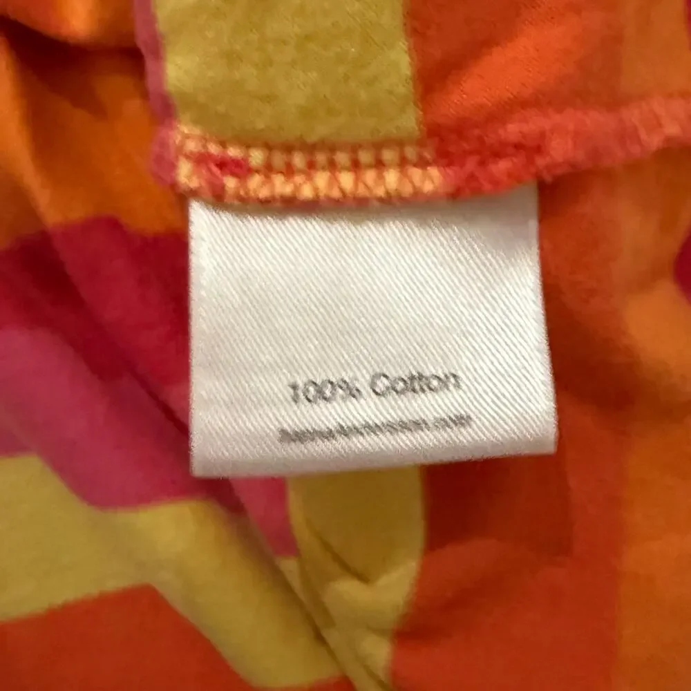 Hanna Anderson Pink Orange Yellow Striped Short Sleeve Polo Dress Girls 130 8